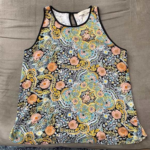 LOFT Tops - LOFT Mixed Media Tank, L